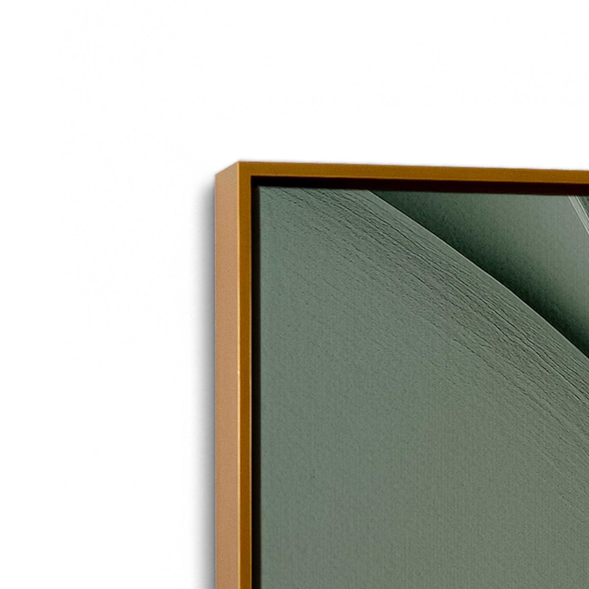 [Color:Polished Gold], Picture of art in a Polished Gold frame at an angle