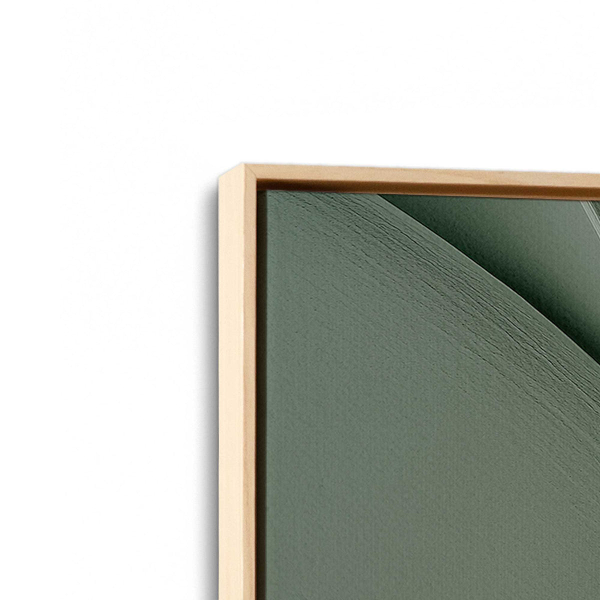 [Color:American Maple], Picture of art in a American Maple frame at an angle
