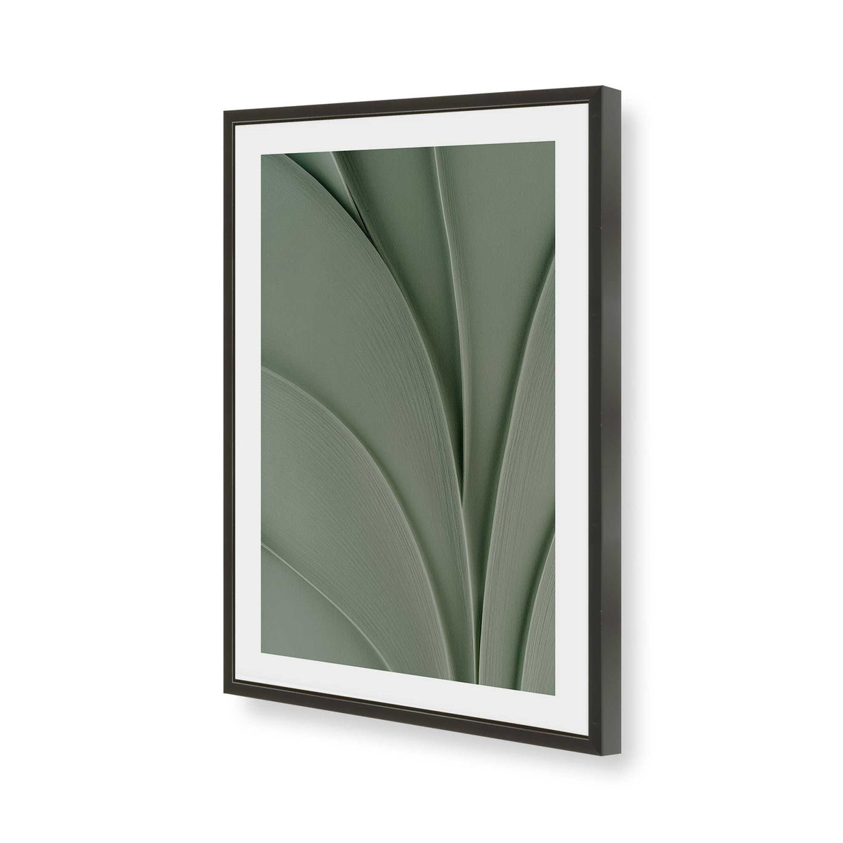 [Color:Satin Black], Picture of art in a Satin Black frame of the corner