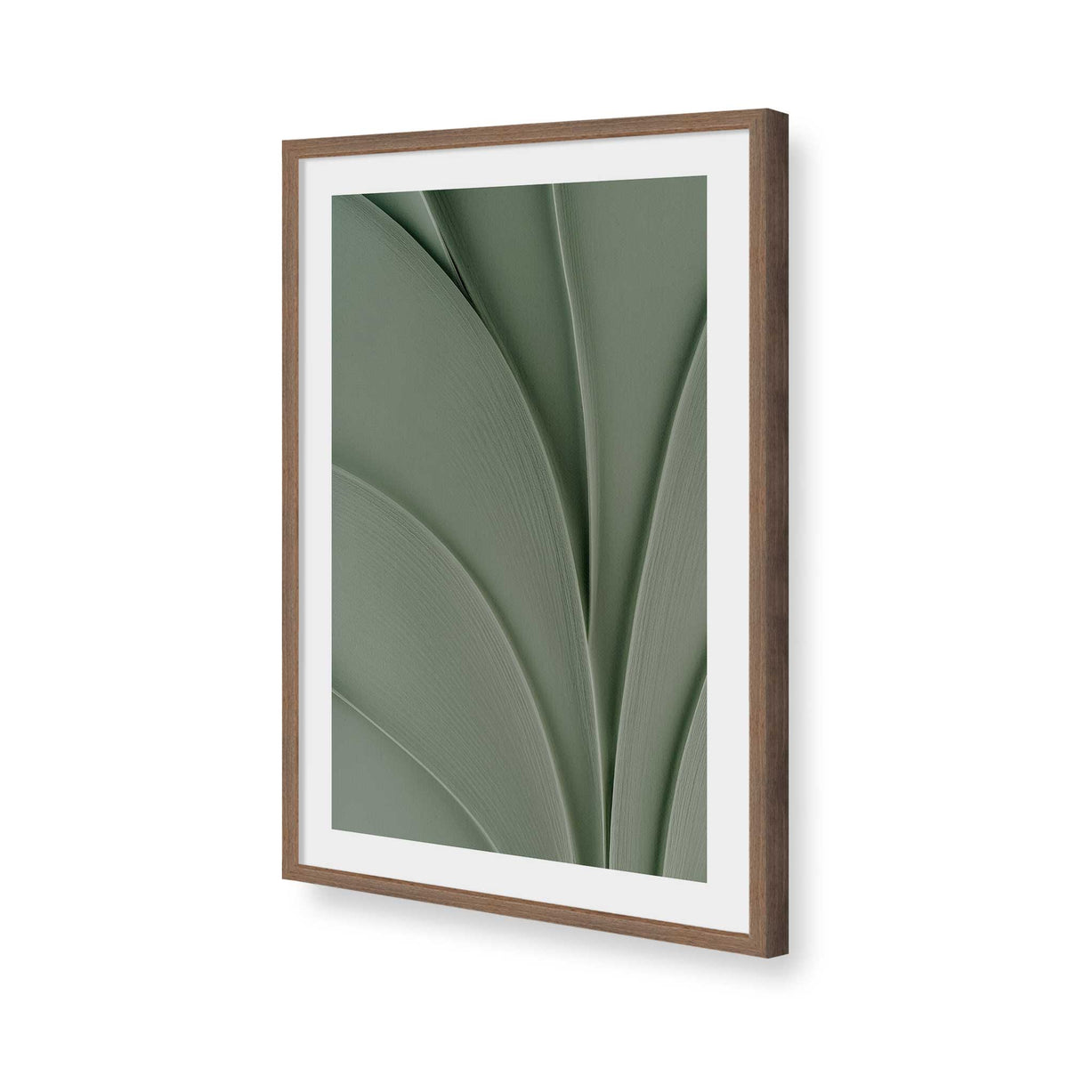 [Color:Walnut], Picture of art in a Walnut frame of the corner