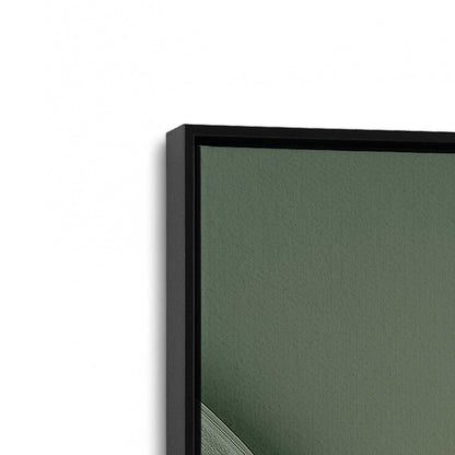 [Color:Satin Black], Picture of art in a Satin Black frame at an angle