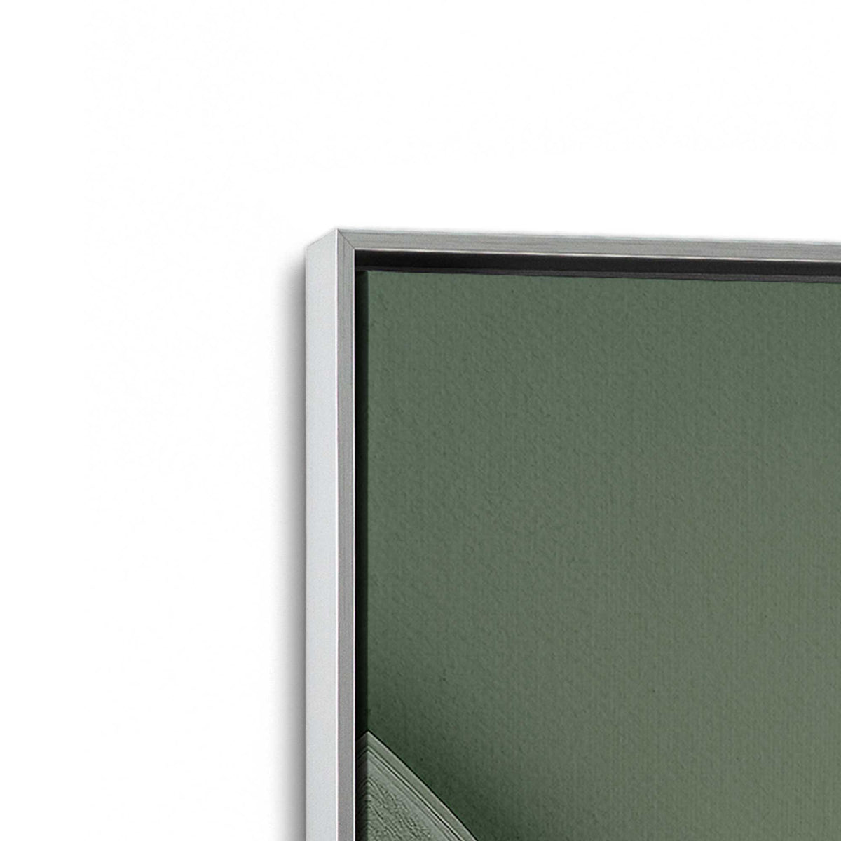 [Color:Polished Chrome], Picture of art in a Polished Chrome frame at an angle