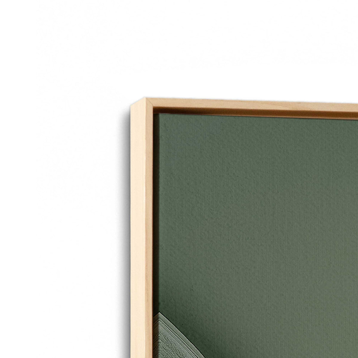 [Color:American Maple], Picture of art in a American Maple frame at an angle