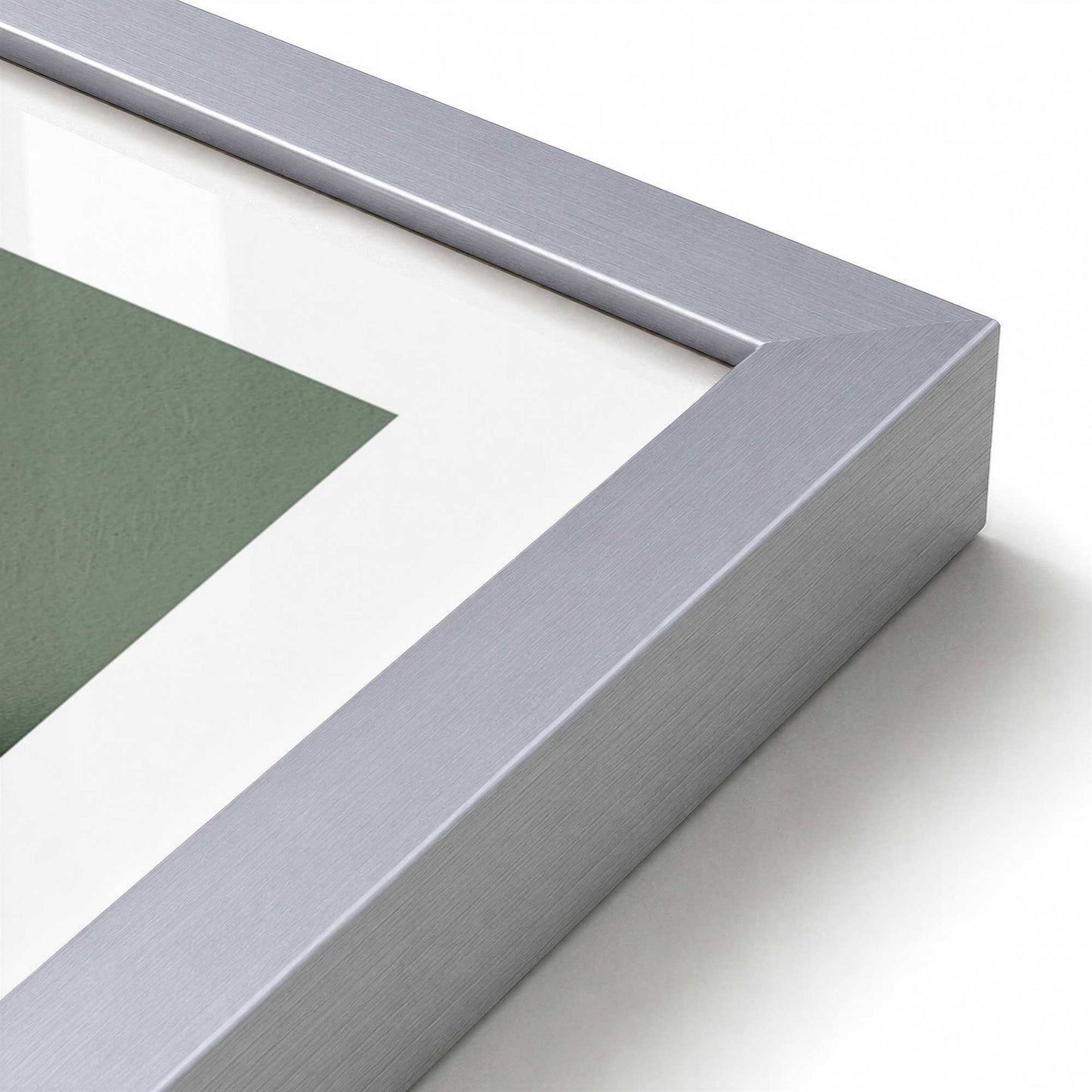 [Color:Polished Chrome], Picture of art in a Polished Chrome frame at an angle