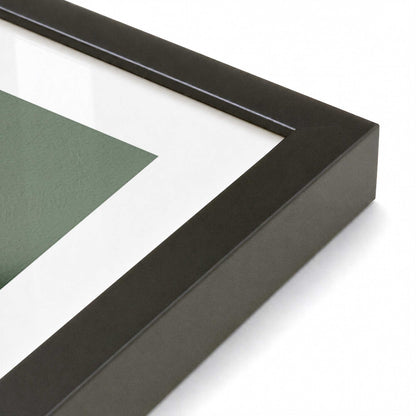 [Color:Satin Black], Picture of art in a Satin Black frame at an angle