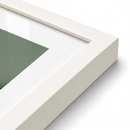 [Color:Opaque White], Picture of art in a Opaque White frame at an angle