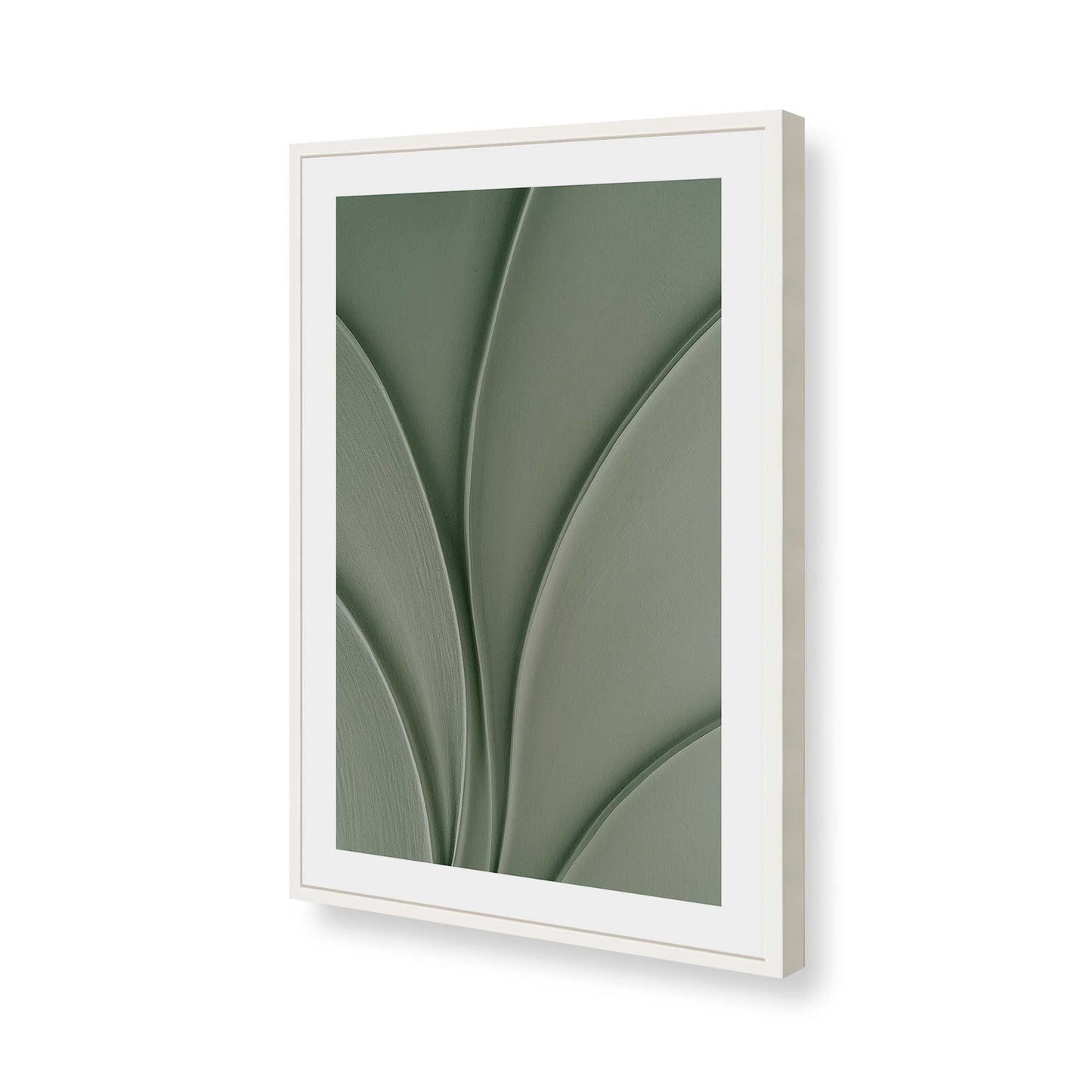 [Color:Opaque White], Picture of art in a Opaque White frame of the corner