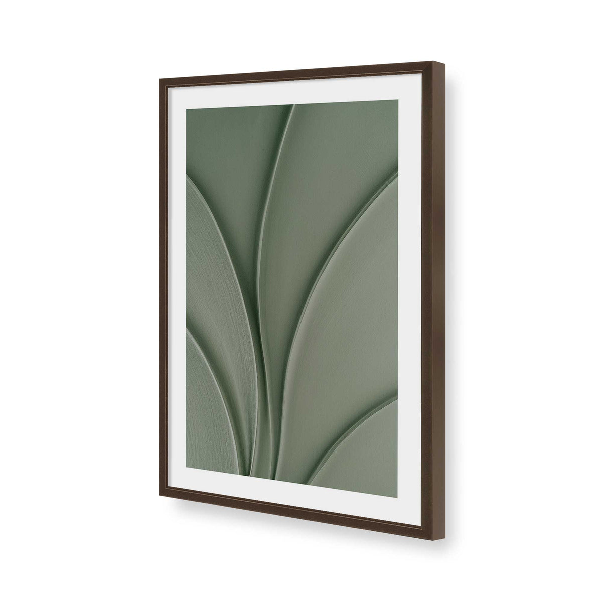 [Color:Brown], Picture of art in a Brown frame of the corner