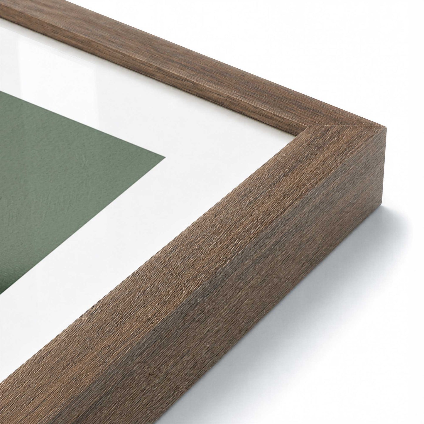 [Color:Walnut], Picture of art in a Walnut frame at an angle