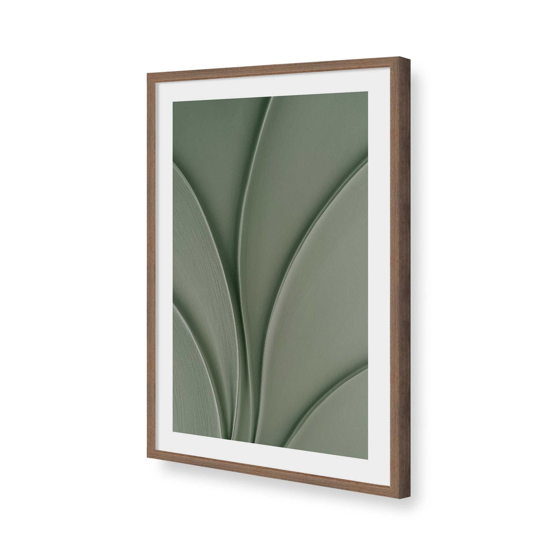 [Color:Walnut], Picture of art in a Walnut frame of the corner