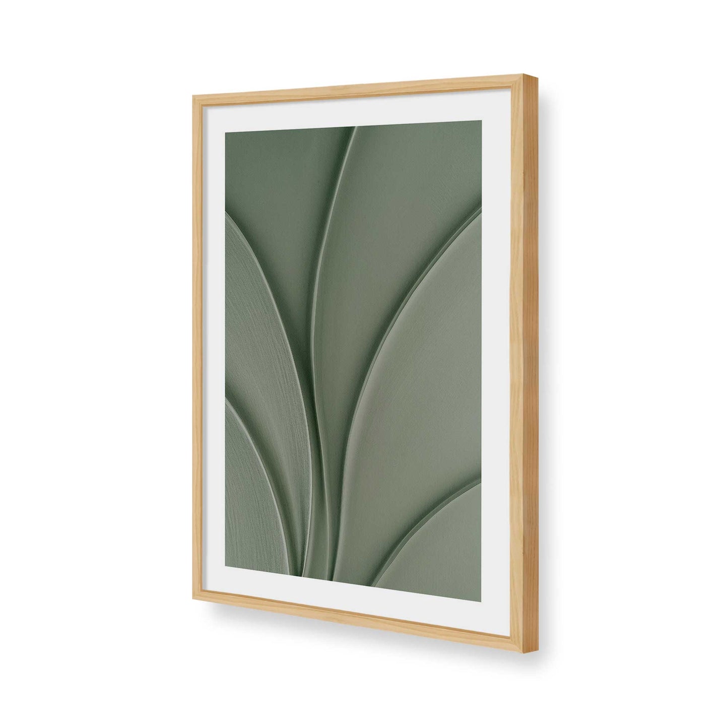 [Color:American Maple], Picture of art in a American Maple frame of the corner