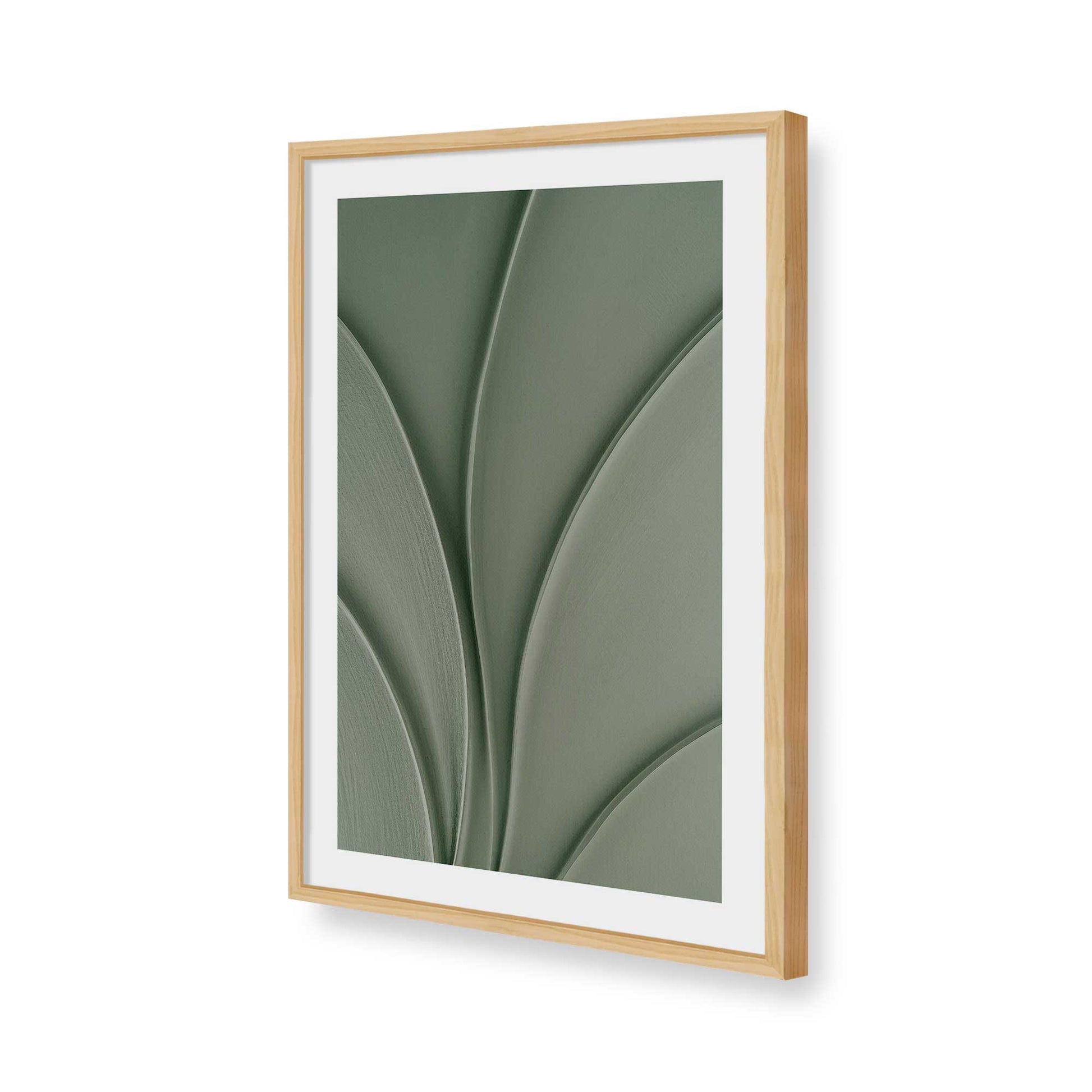 [Color:American Maple], Picture of art in a American Maple frame of the corner