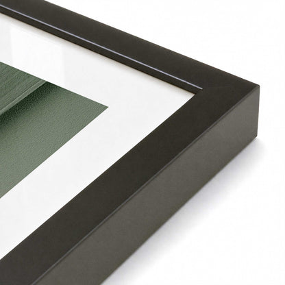 [Color:Satin Black], Picture of art in a Satin Black frame at an angle