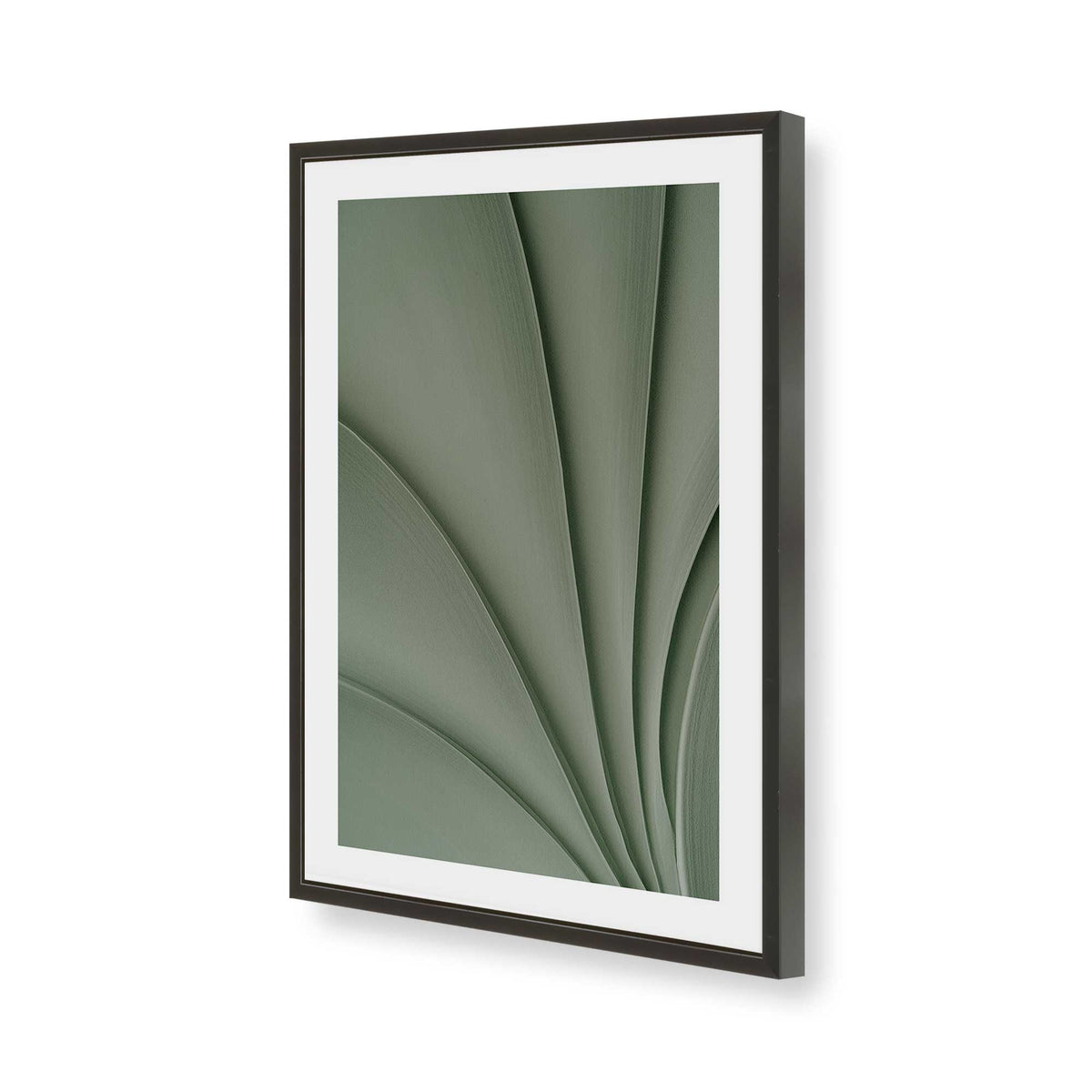 [Color:Satin Black], Picture of art in a Satin Black frame of the corner