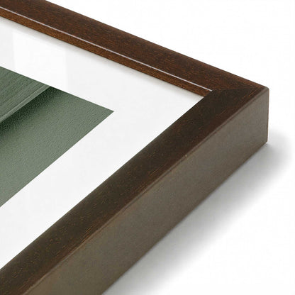 [Color:Brown], Picture of art in a Brown frame at an angle