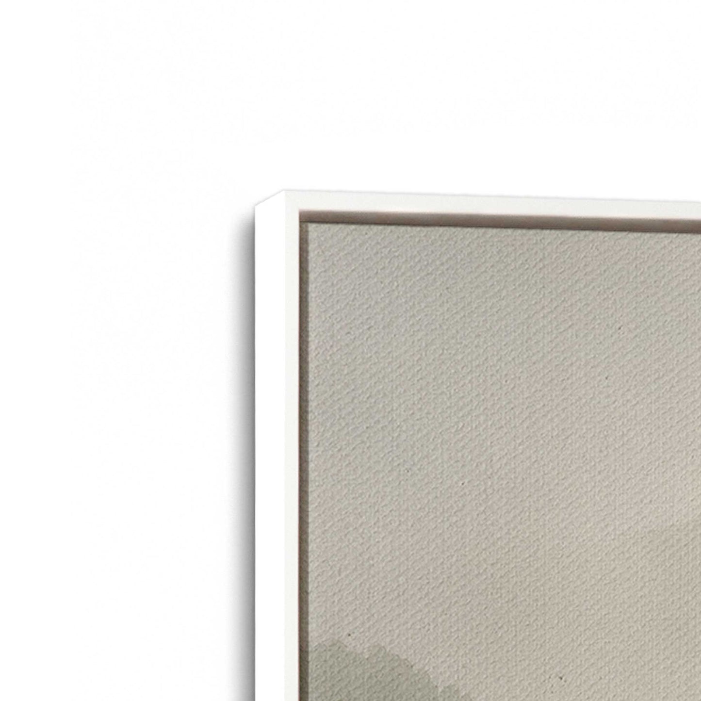 [Color:Opaque White], Picture of art in a White frame at an angle