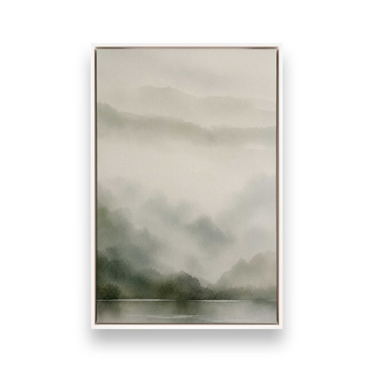 [Color:Opaque White], Picture of art in a White frame