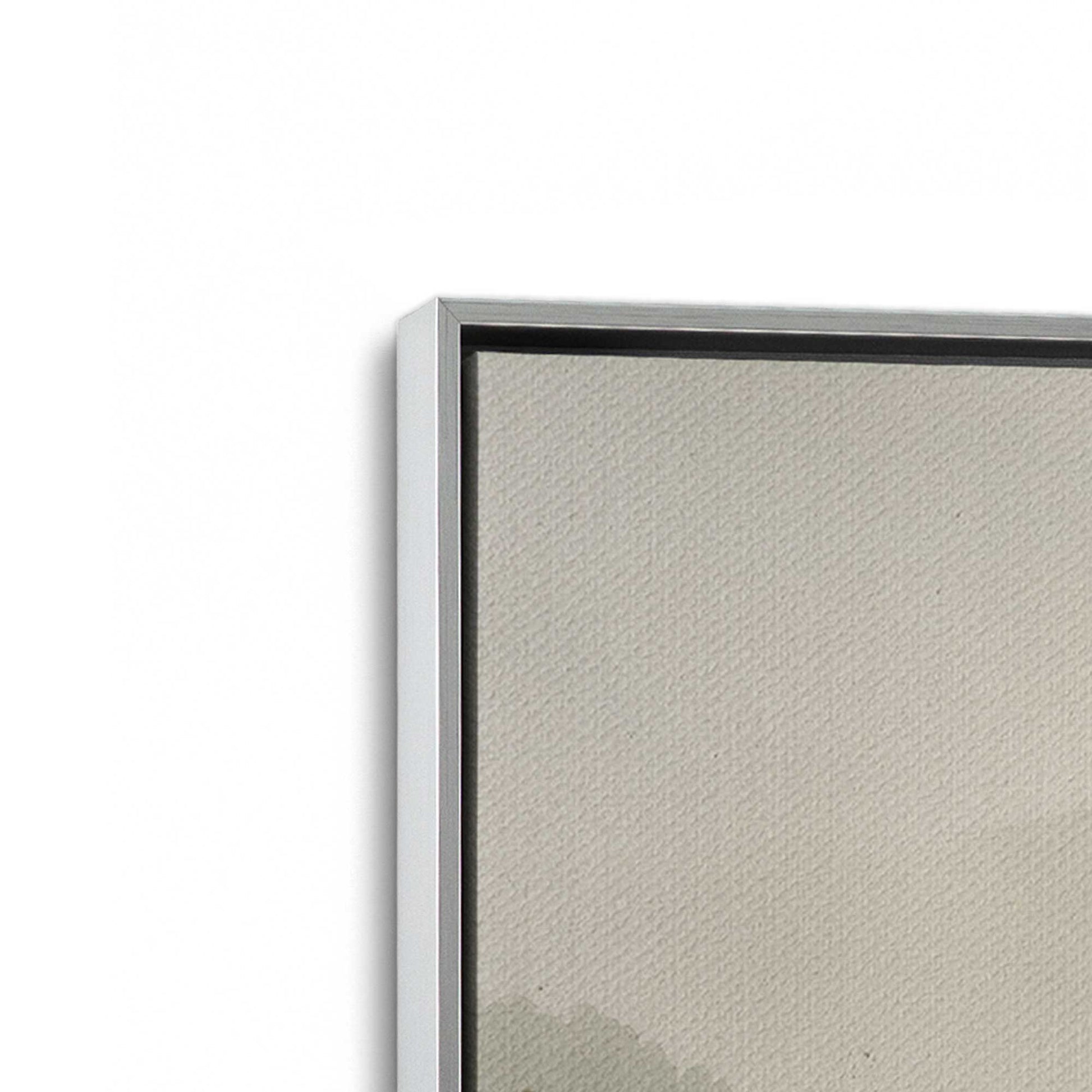 [Color:Polished Chrome], Picture of art in a Polished Chrome frame at an angle