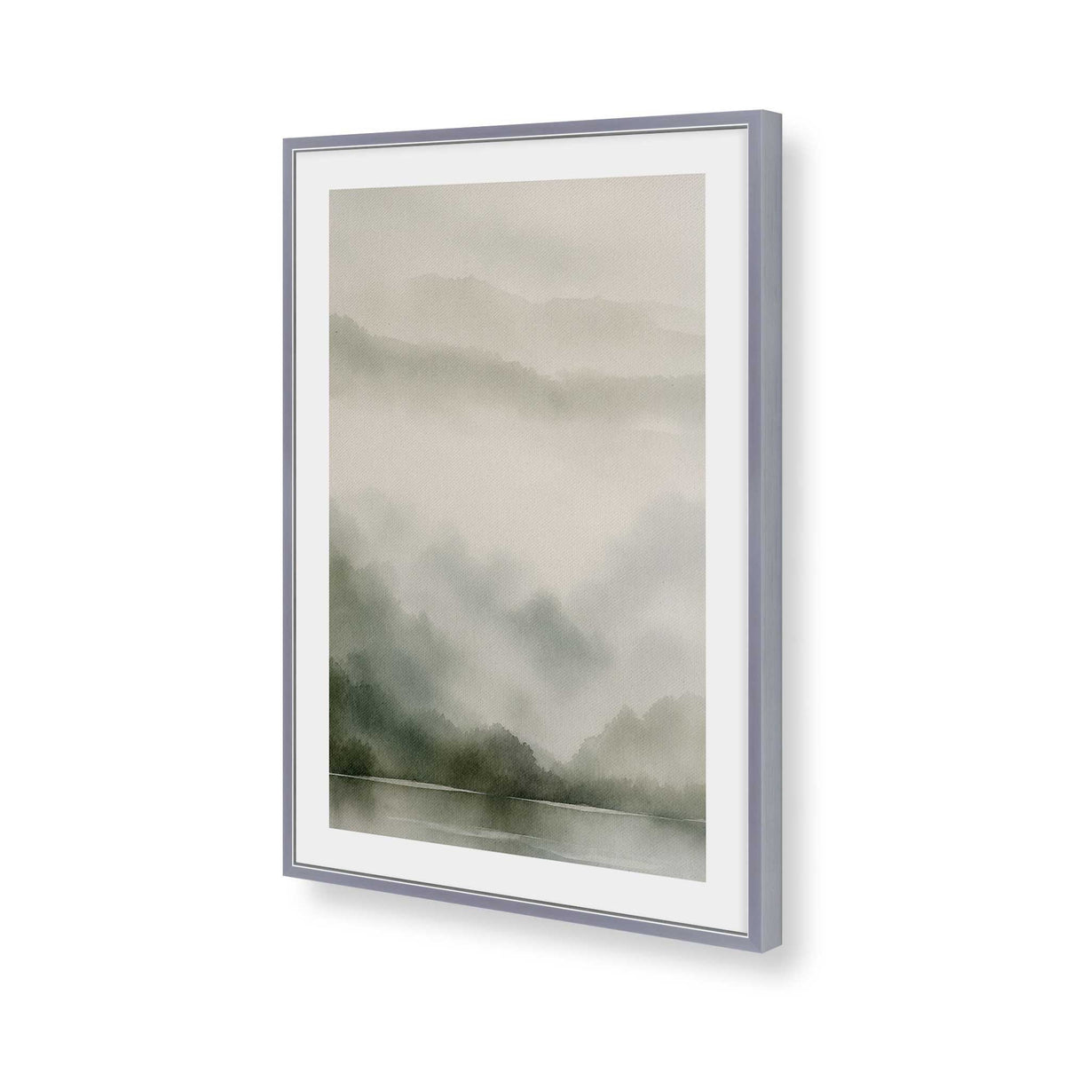 [Color:Polished Chrome], Picture of art in a Polished Chrome frame of the corner