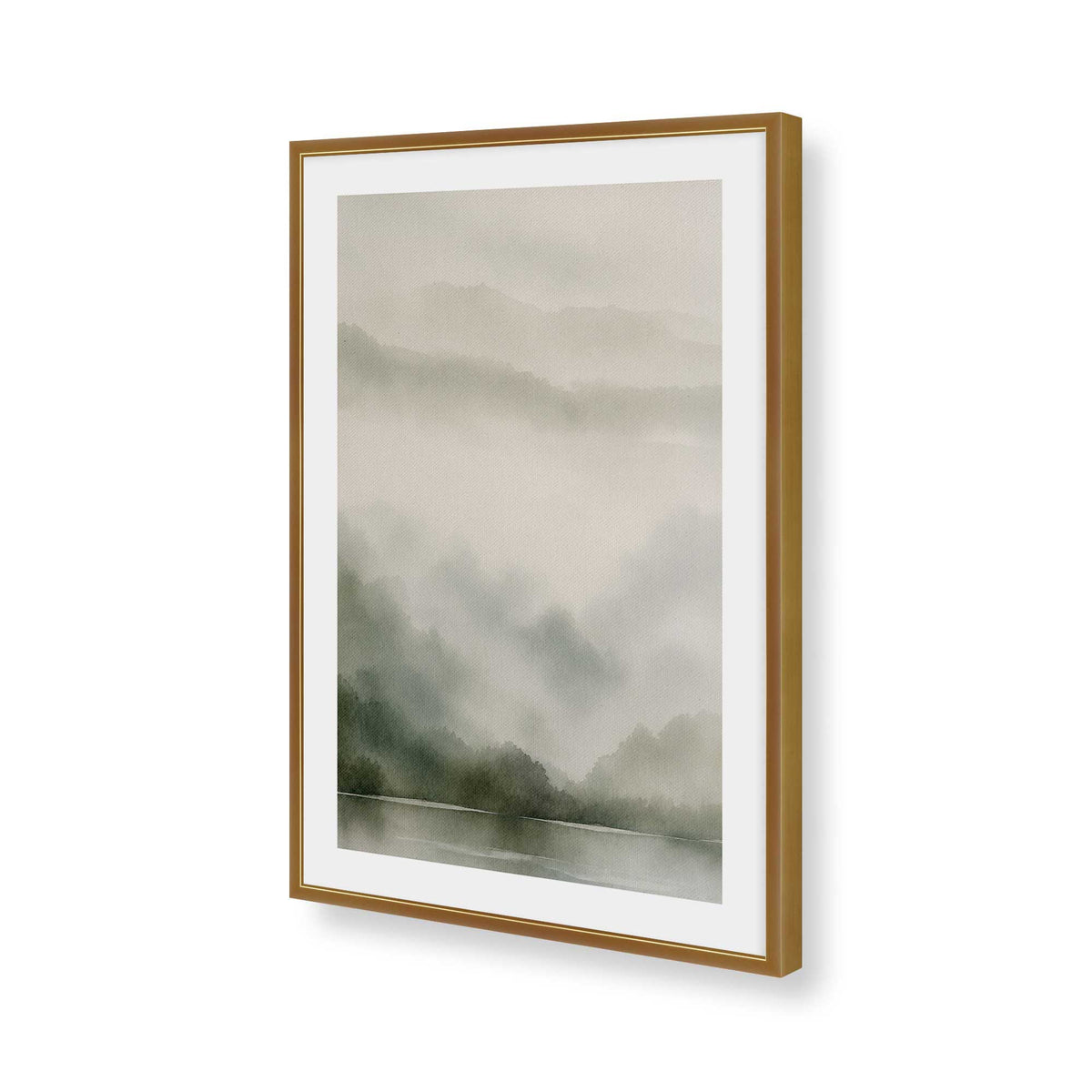 [Color:Polished Gold], Picture of art in a Polished Gold frame of the corner