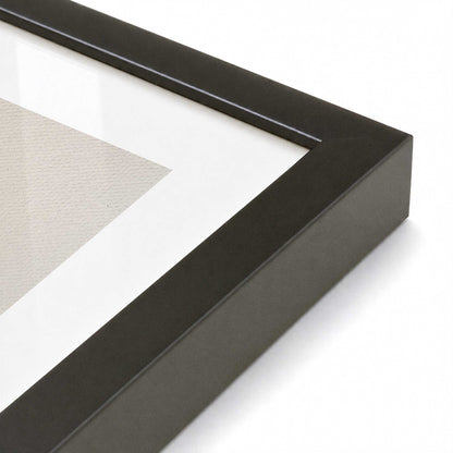 [Color:Satin Black], Picture of art in a Satin Black frame at an angle