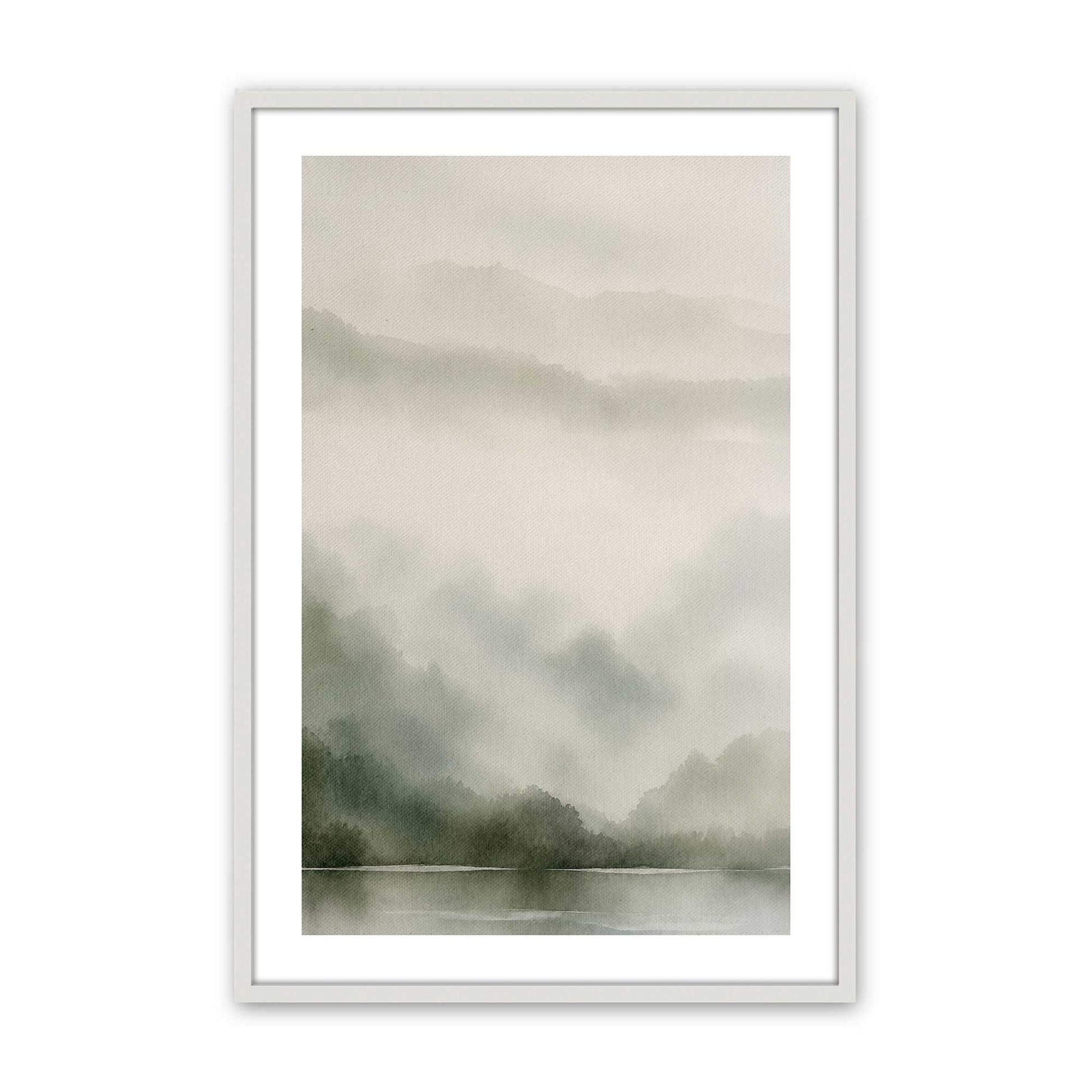 [Color:Opaque White], Picture of art in a Opaque White frame