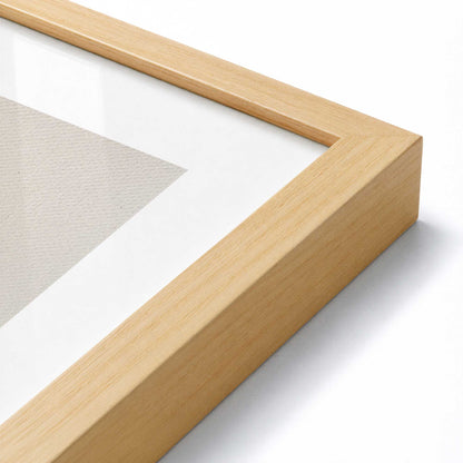 [Color:American Maple], Picture of art in a American Maple frame at an angle