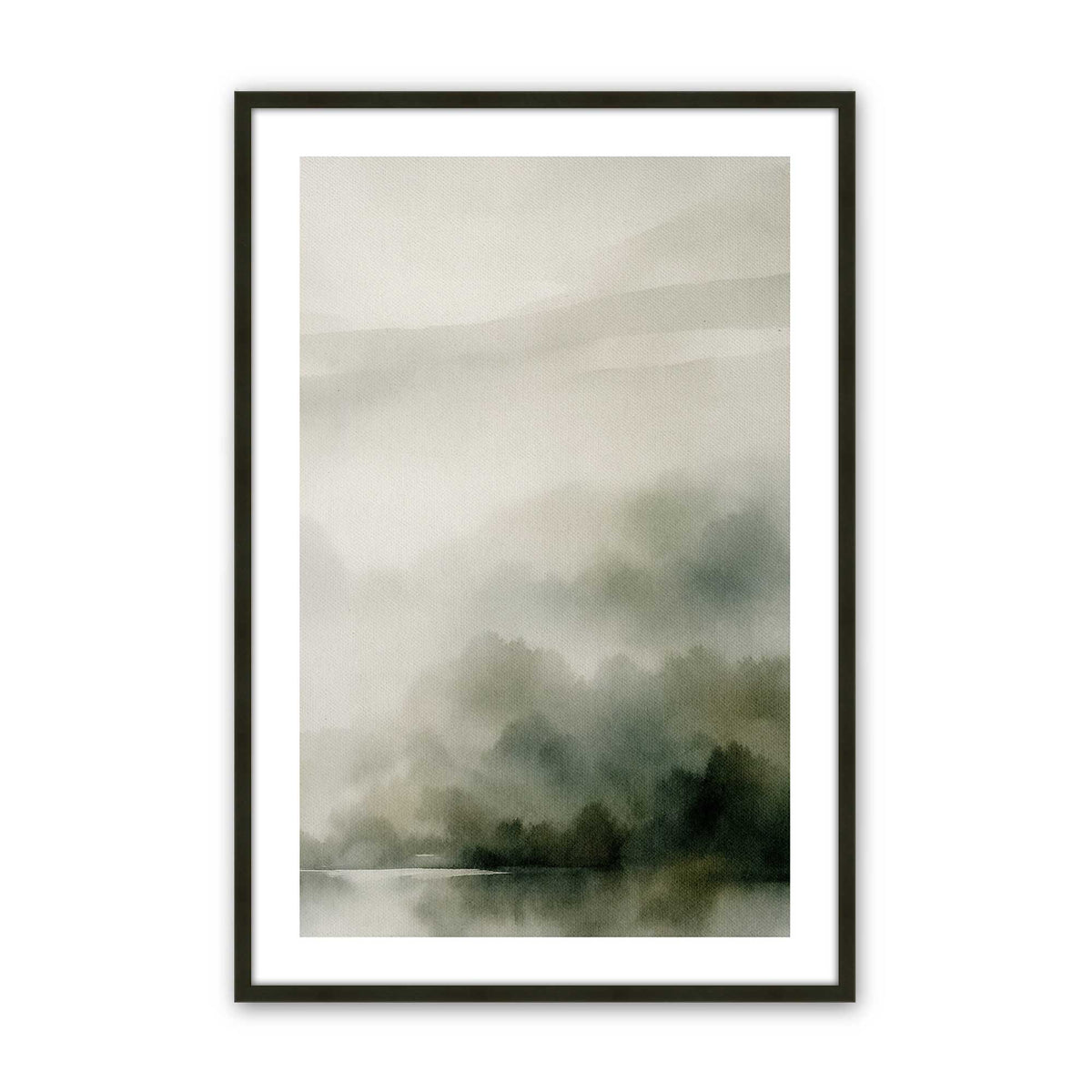 [Color:Satin Black], Picture of art in a Satin Black frame
