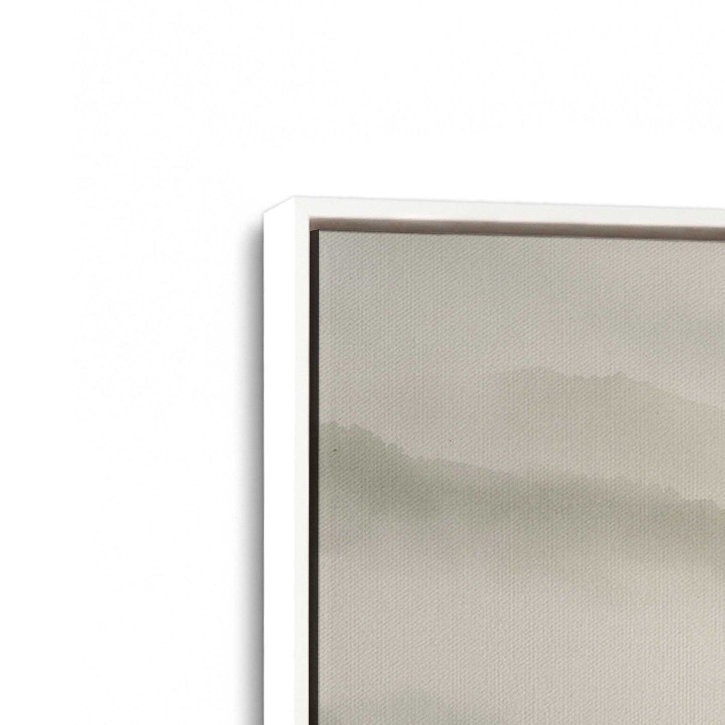 [Color:Opaque White], Picture of art in a White frame at an angle