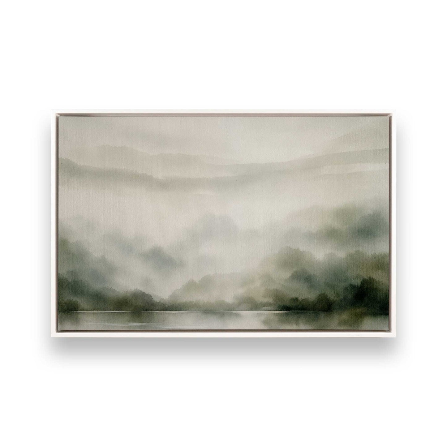 [Color:Opaque White], Picture of art in a White frame