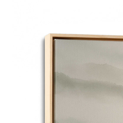 [Color:American Maple], Picture of art in a American Maple frame at an angle