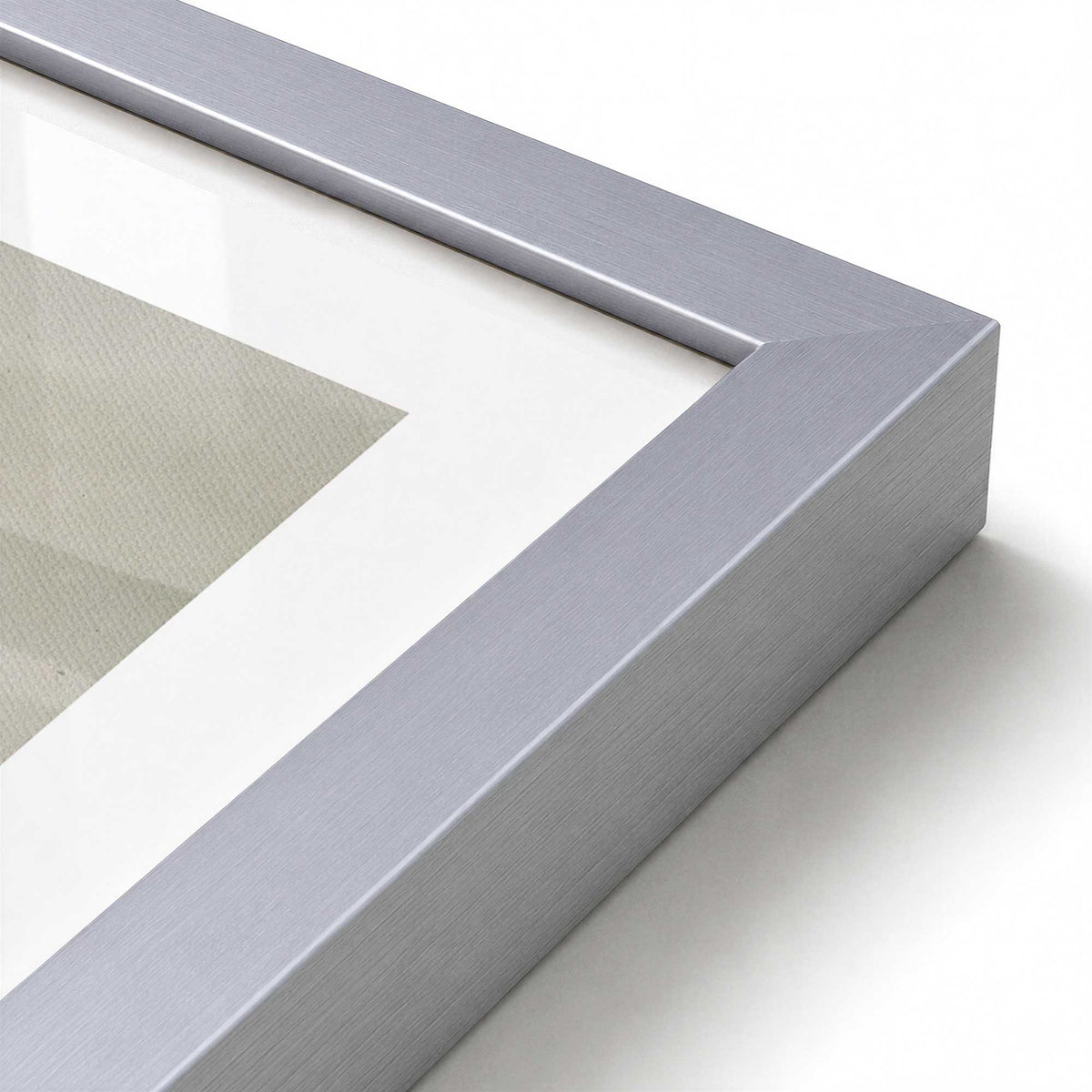 [Color:Polished Chrome], Picture of art in a Polished Chrome frame at an angle