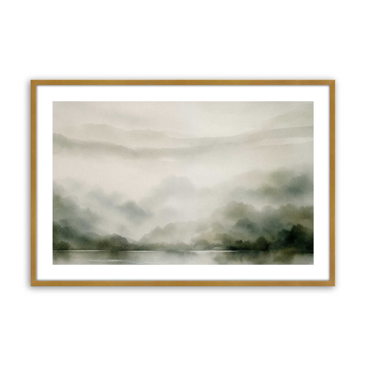 [Color:Polished Gold], Picture of art in a Polished Chrome frame