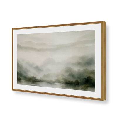 [Color:Polished Gold], Picture of art in a Polished Chrome frame of the corner