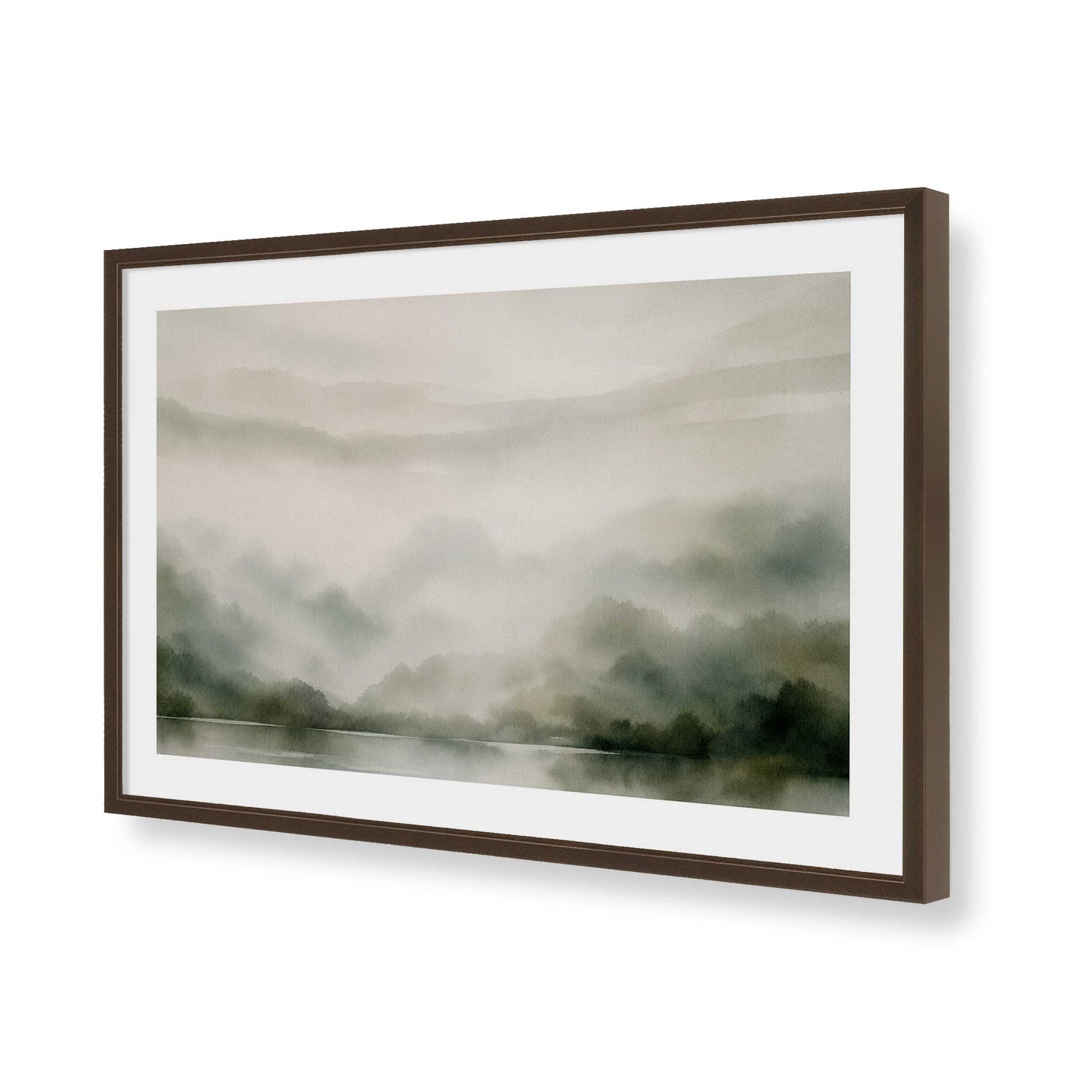 [Color:Belvinder Brown], Picture of art in a Polished Chrome frame of the corner