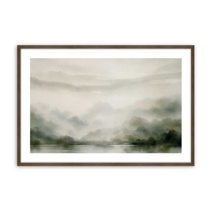 [Color:Walnut], Picture of art in a Polished Chrome frame