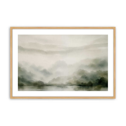 [Color:American Maple], Picture of art in a Polished Chrome frame