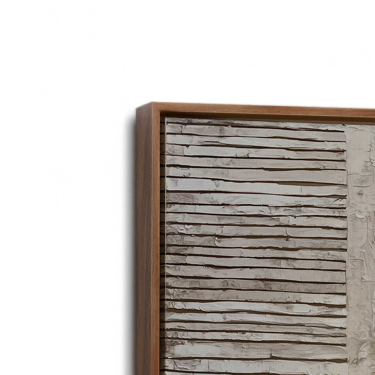 [Color:Walnut], Picture of art in a Walnut frame at an angle