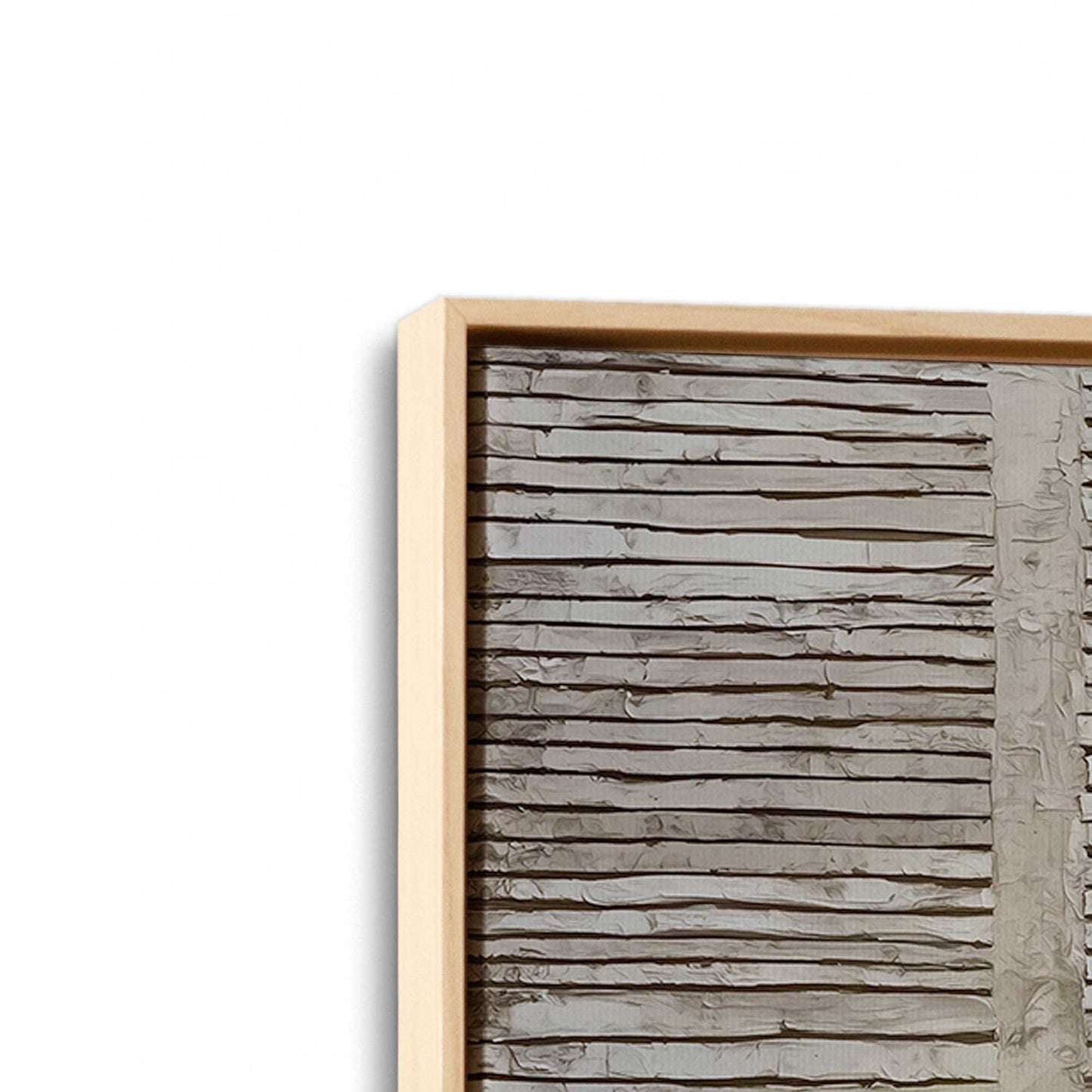 [Color:American Maple], Picture of art in a American Maple frame at an angle