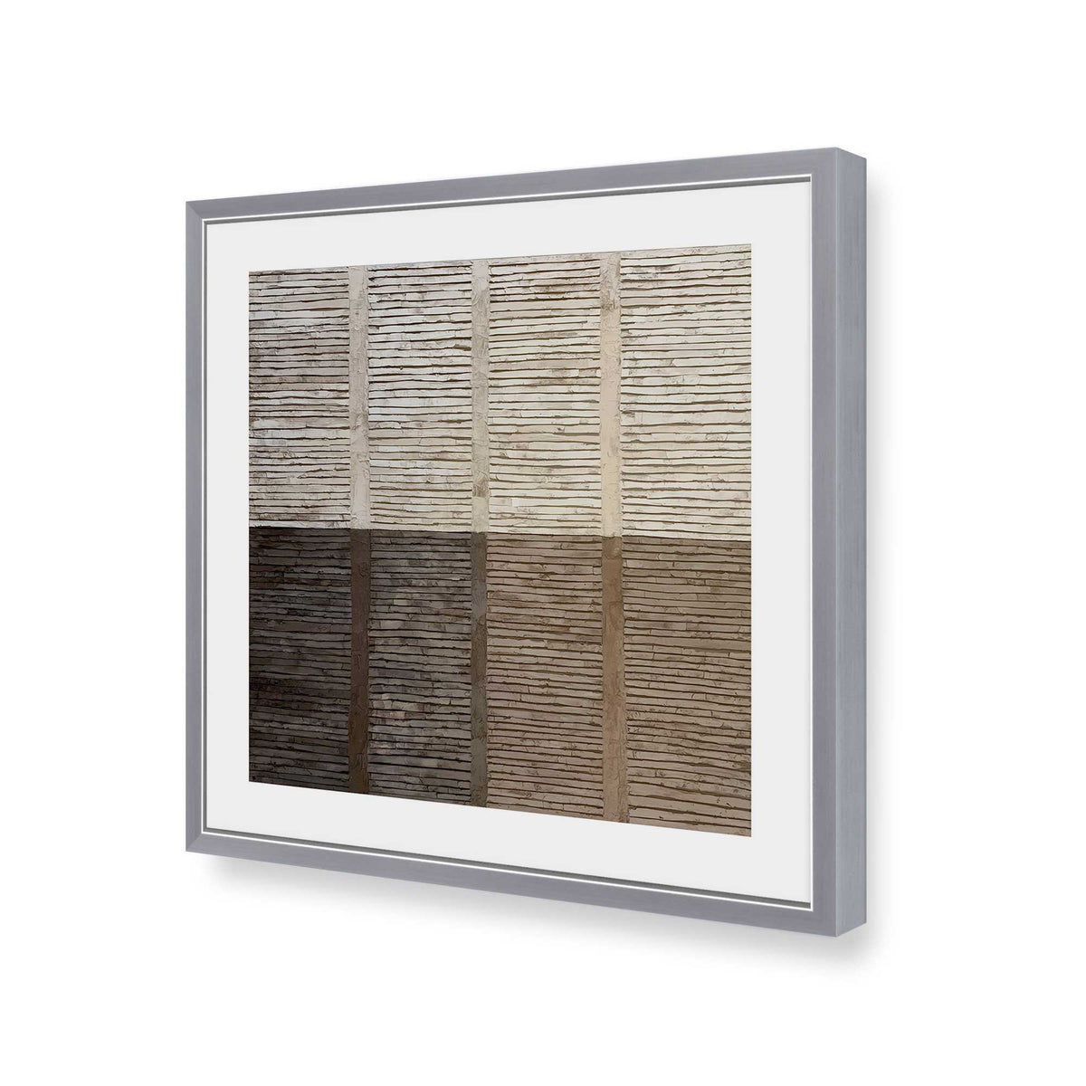 [Color:Polished Chrome], Picture of art in a Polished Chrome frame of the corner