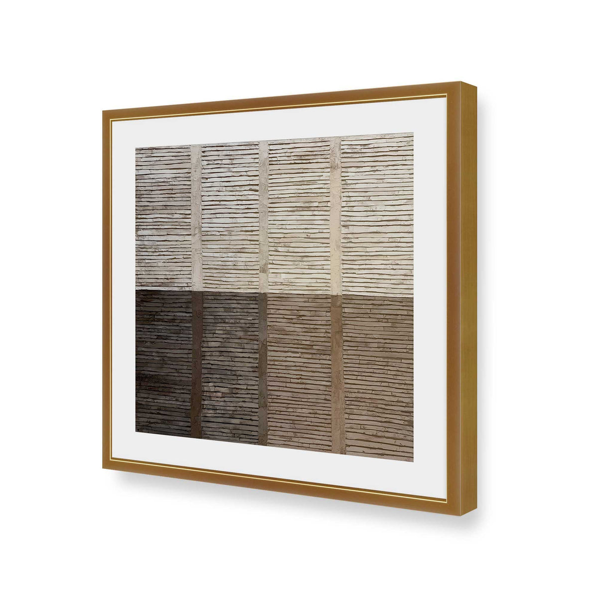 [Color:Polished Gold], Picture of art in a Polished Gold frame of the corner