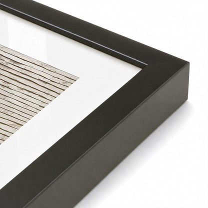 [Color:Satin Black], Picture of art in a Satin Black frame at an angle