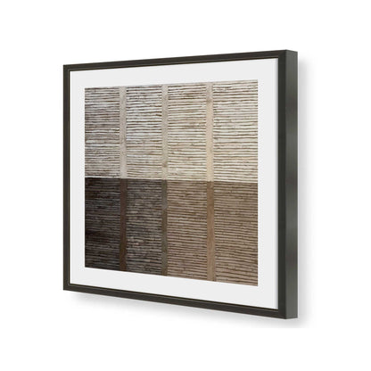 [Color:Satin Black], Picture of art in a Satin Black frame of the corner
