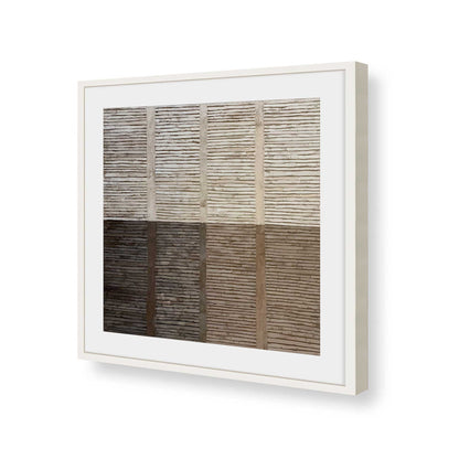 [Color:Opaque White], Picture of art in a Opaque White frame of the corner
