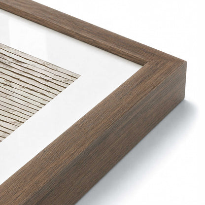[Color:Walnut], Picture of art in a Walnut frame at an angle