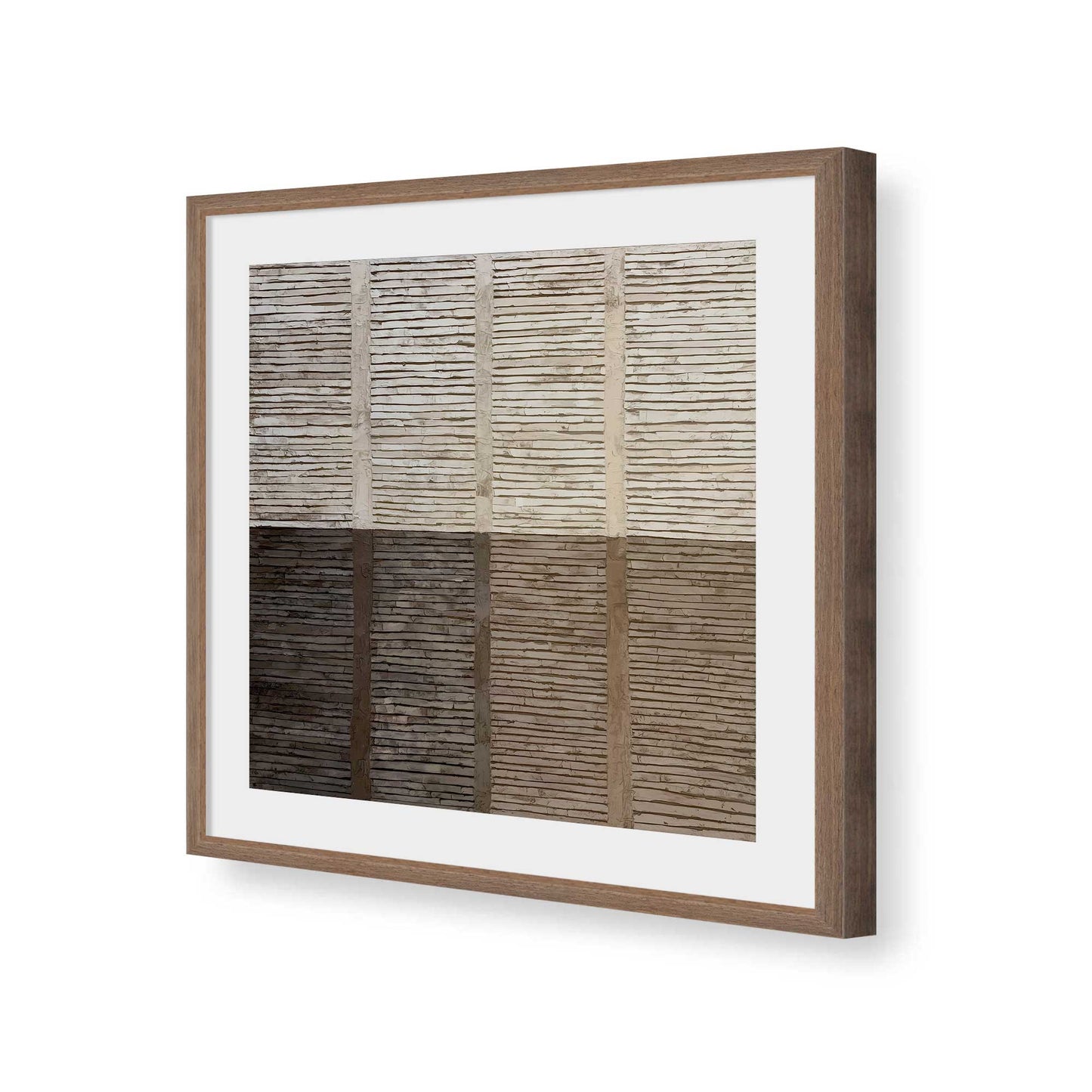 [Color:Walnut], Picture of art in a Walnut frame of the corner