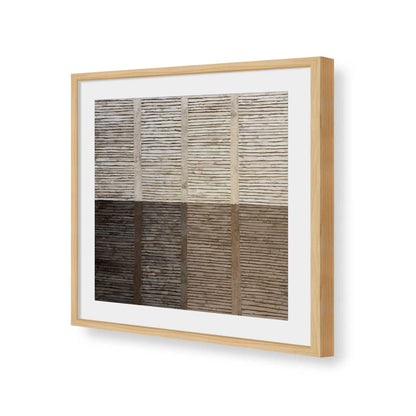 [Color:American Maple], Picture of art in a American Maple frame of the corner