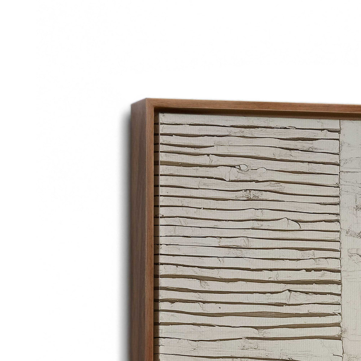 [Color:Walnut], Picture of art in a Walnut frame at an angle