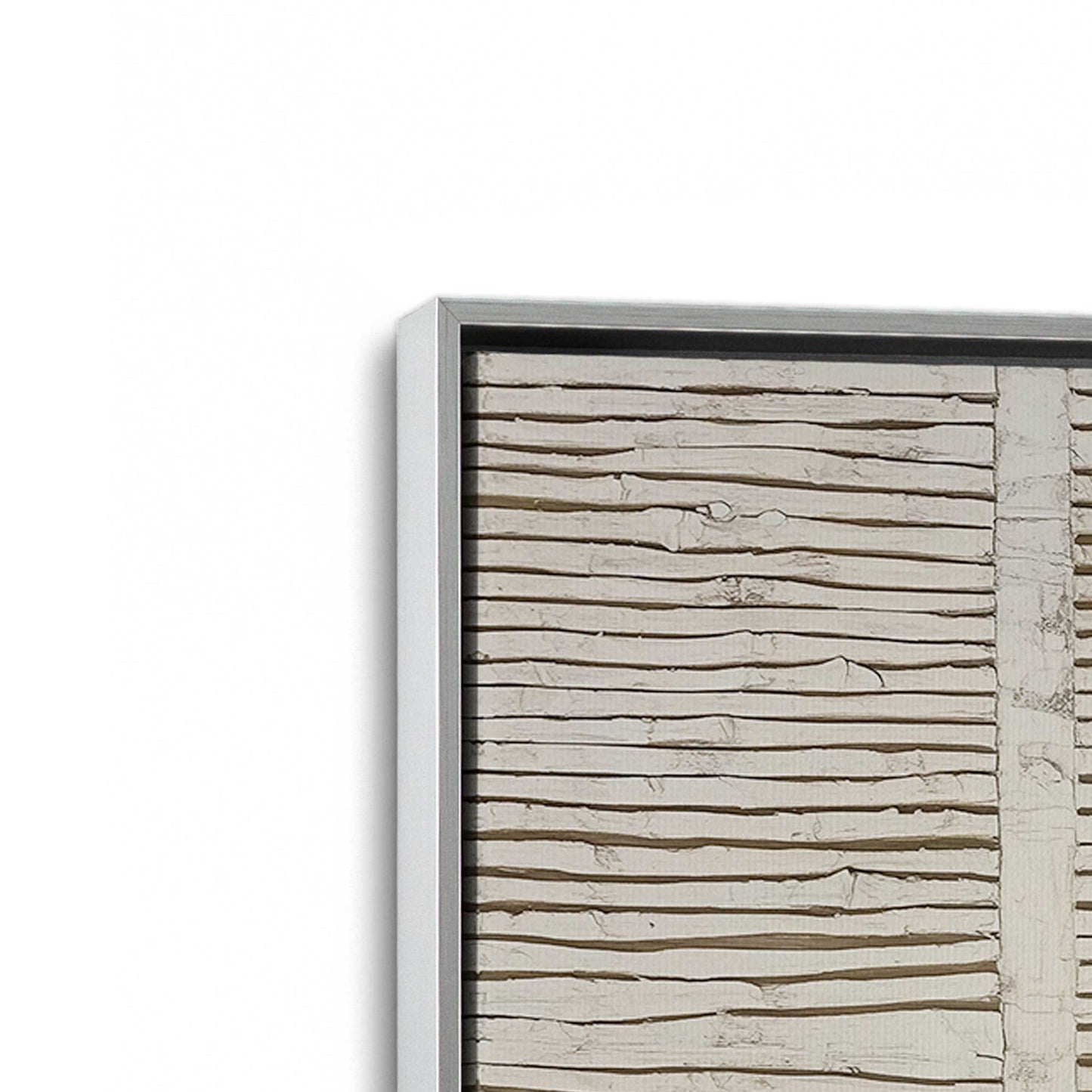 [Color:Polished Chrome], Picture of art in a Polished Chrome frame at an angle