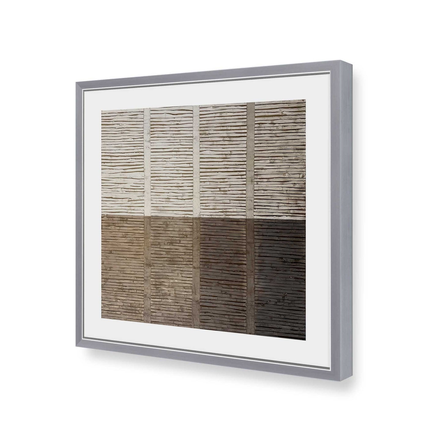 [Color:Polished Chrome], Picture of art in a Polished Chrome frame of the corner